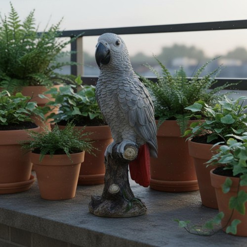 African grey parrot - african,