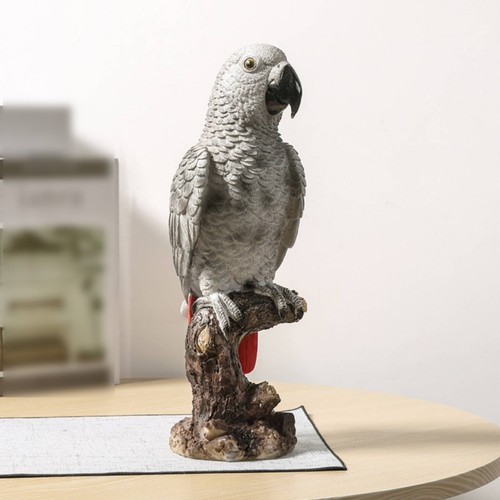 African grey parrot - parrot, statue